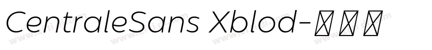 CentraleSans Xblod字体转换